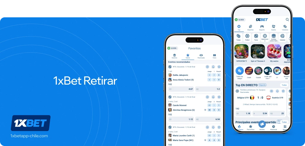 1xbet Betapk Chile Cómo retirar dinero